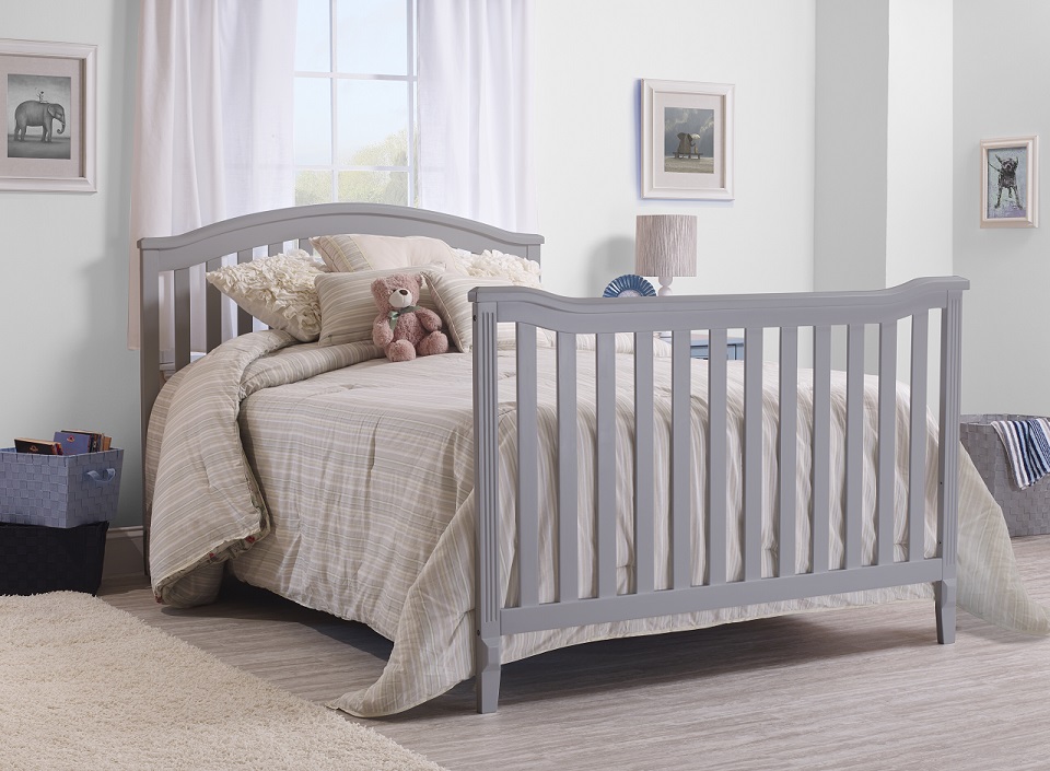 Sorelle Berkley 4in1  Crib Full size rails Gray #221-GR