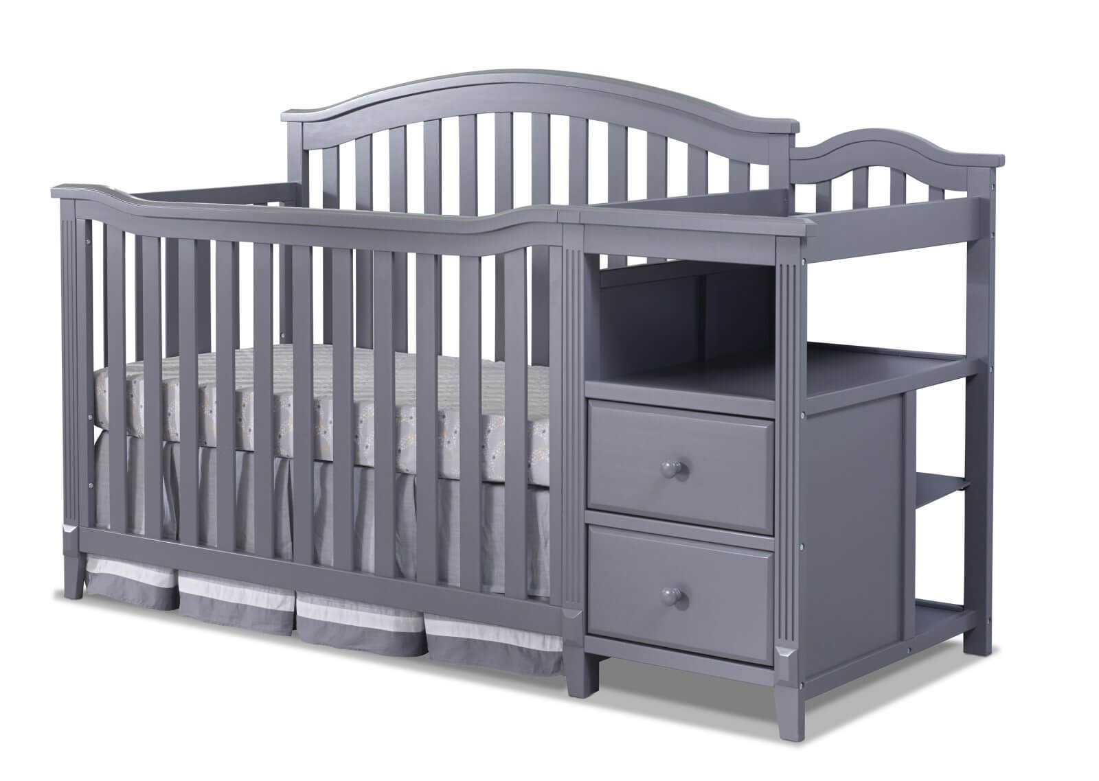 Sorelle Berkley 4in1 Crib & Changer Gray