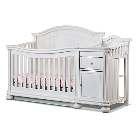 Sorelle Finley 4-In-1 Convertible Crib and Changer in White